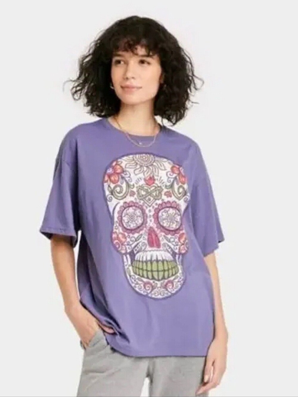 New Hasta Siempre Casual Sugar Skull Tee Shirt